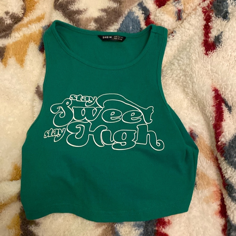 M Green Tank Top